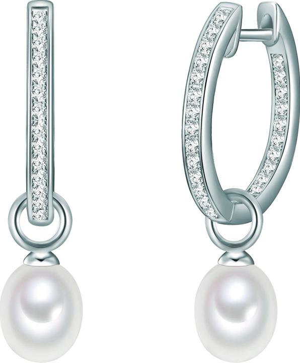 Produktbild Valero Pearls Damen Sterling Silber Zirkonia Süsswasser-Zuchtperle silber - 11900 (925er Silber, Perle)