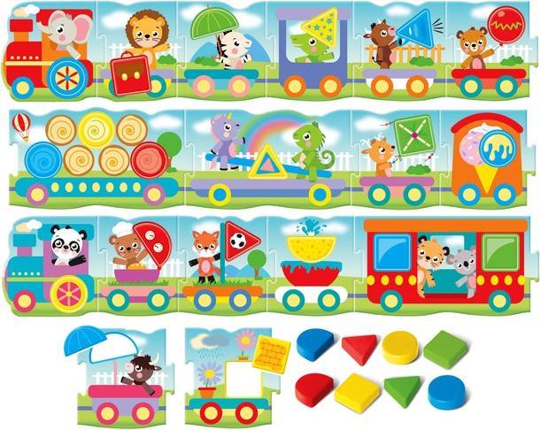 Actual product image Clementoni Montessori Baby Il Trenino delle Forme