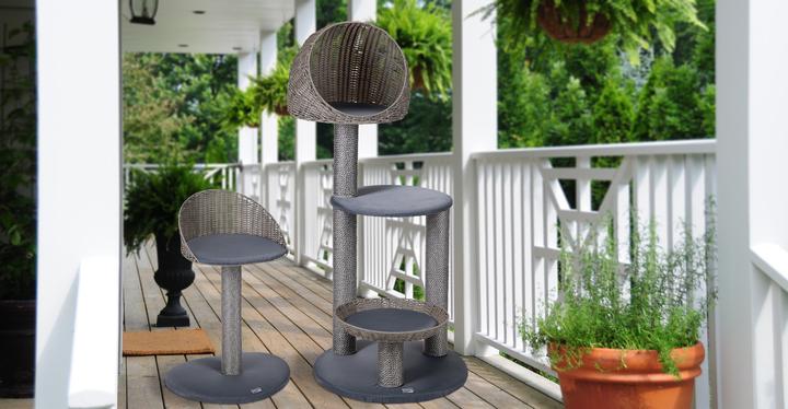 Actual product image Karlie Outdoor cat tree II (129.50 cm, Grey)