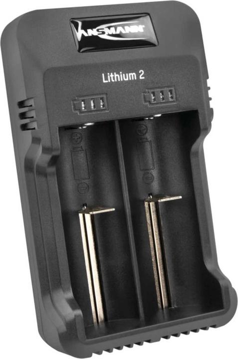 Immagine prodotto Ansmann litio 2 (1 pz., 14500, 16340, 17670, 18500, 18650, 22650, 26650, AAA, AA, Caricabatterie senza batteria)