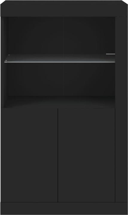 Actual product image VidaXL Side cabinet with LED lights black (60.5 x 37 x 100 cm)