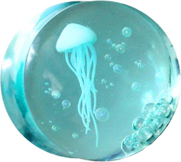 Immagine prodotto Star Piercing Spina svasata Jellyfish Epoxy verde (senza ottone, Organico)