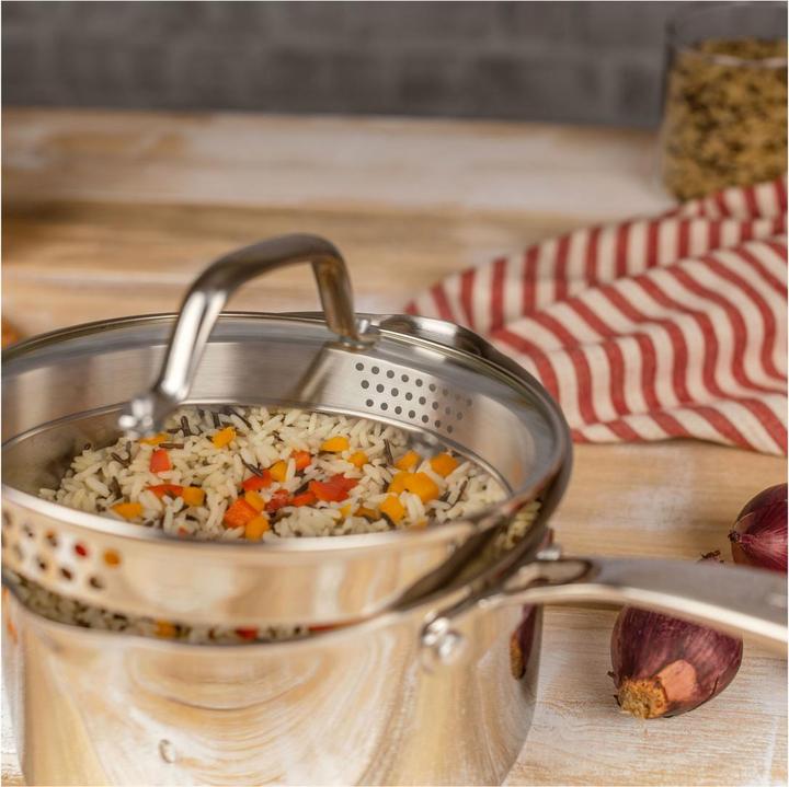 Actual product image Kuhn Rikon ALLROUND PLUS saucepan (18 cm, Saucepan, Stainless steel)