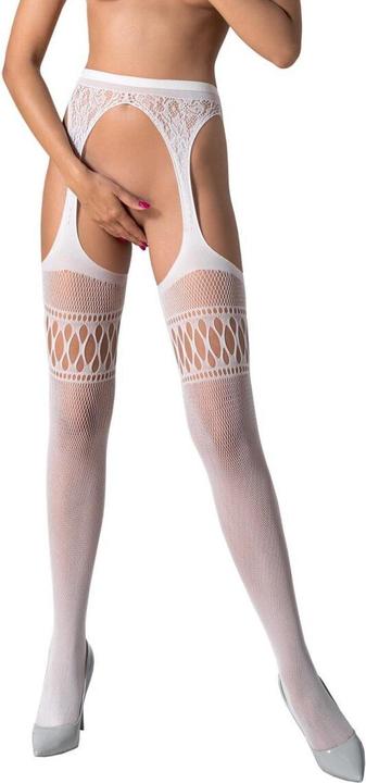 Immagine prodotto Passion S026 Medias Con Liguero Blanco Talla Unica (Taglia unica, Confezione singola)