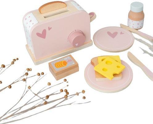 Activity Board Küchenspielzeug, Toaster aus Holz, Spielküchengeschirr, Kinderzubehör, Kinderküche