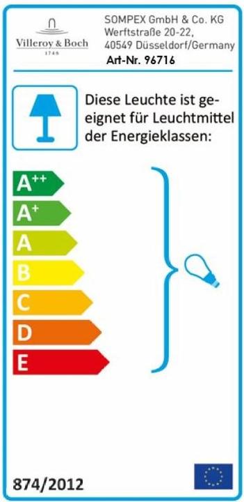 Label énergétique Villeroy & Boch La Havane (E14)