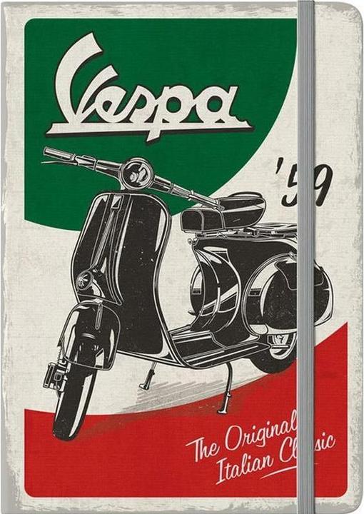 Produktbild Nostalgic-Art Merchandising Notizbuch Vespa A5, Dot, Mehrfarbig (A5, Liniert, Harter Einband)