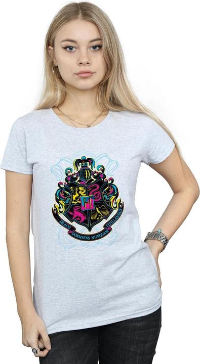 Actual product image Womens/Ladies Hogwarts Crest Cotton T-Shirt (XXL)