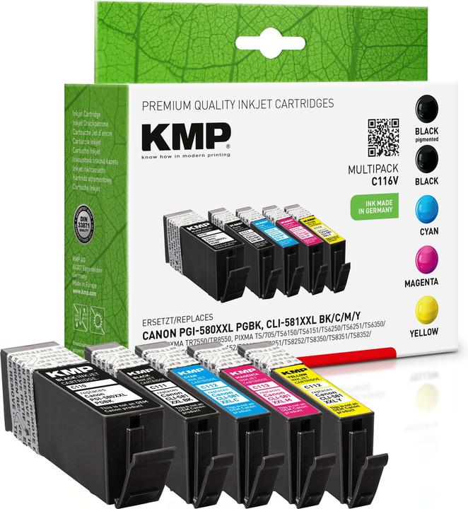 Image du produit KMP PGI-580/CLI-581 XXL (M, CF, C, Y)