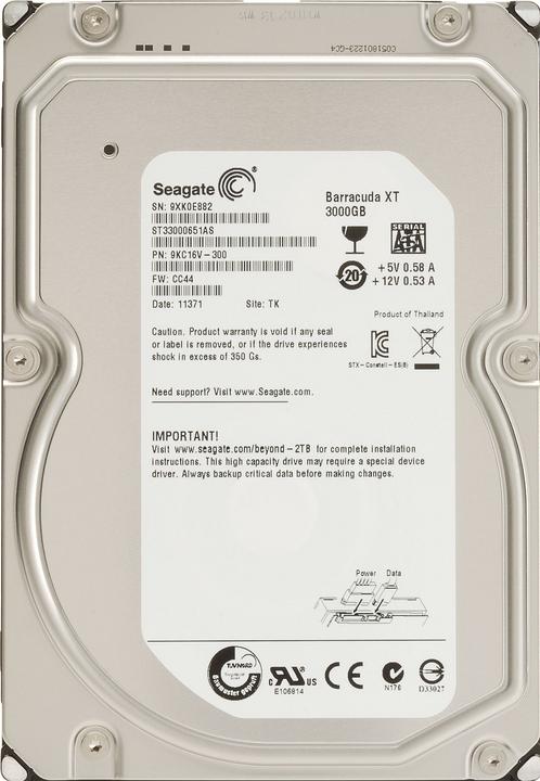 Immagine prodotto Seagate Barracuda XT (3 TB, 3.5")