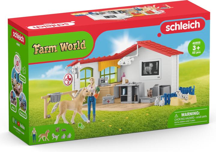 Produktbild Schleich Tierarzt-Praxis mit Haustieren