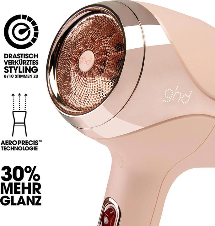 Actual product image ghd pink helios hairdryer