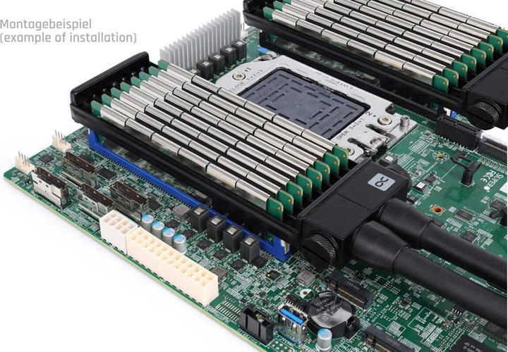 Actual product image Alphacool WAR ES U-shape RAM water cooler 8-fold set