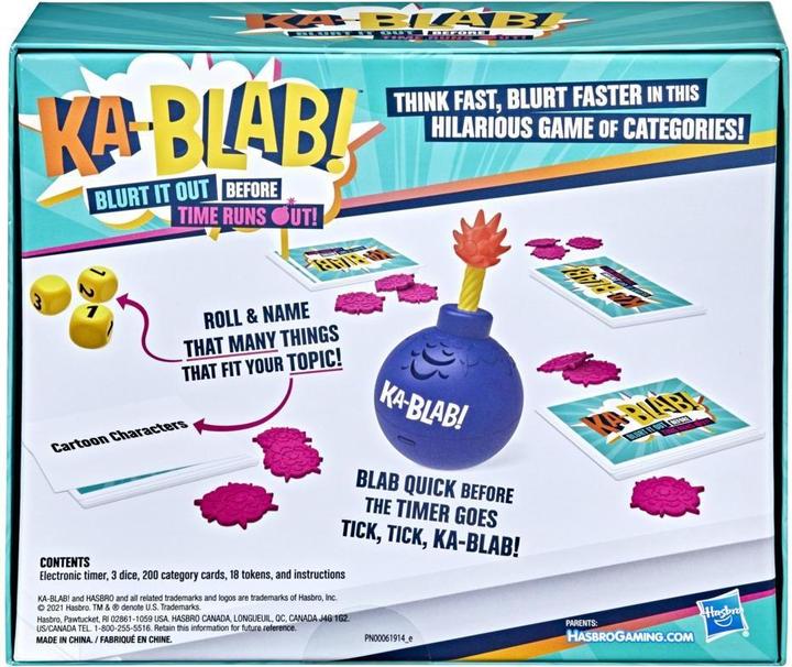Produktbild Hasbro Gaming Ka-Blab! Party-Kartenspiel (Dänisch, Norwegisch)