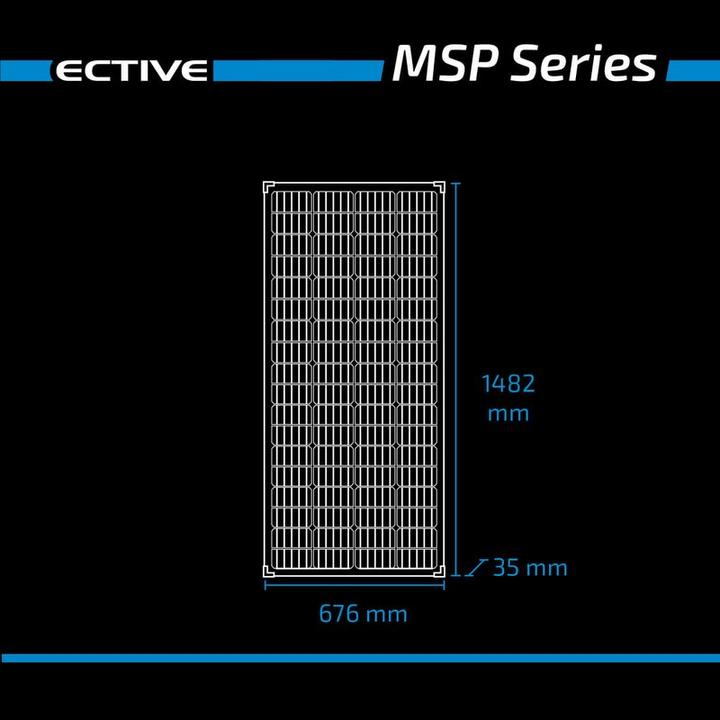 Actual product image Ective Solar Panel 190W 36V mono Solar Panel Solar Cell PV Module ers 200 Watt 24V (190 W, 11.10 kg)