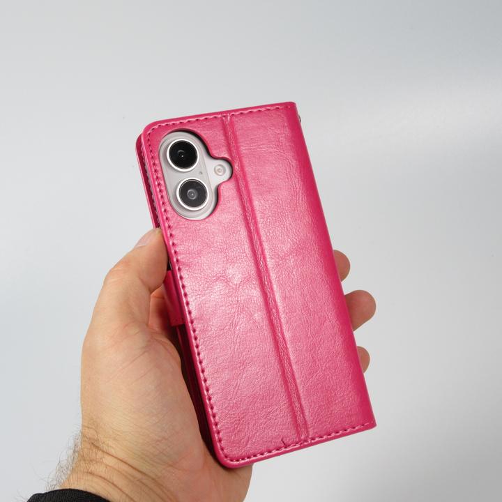 Produktbild PhoneLook Hülle Premium Flip Dunkelrosa (Apple iPhone 16 Plus)