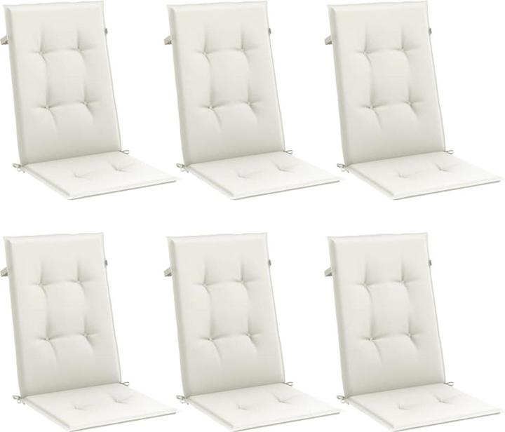 Immagine prodotto VidaXL Cuscini dello schienale alto 6 pezzi in tessuto (120 x 50 x 4 cm)