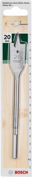 Produktbild Bosch Zubehör Flachfräsbohrer, Sechskant D= 20,0 mm L= 160 mm (bis 20 Millimeter)