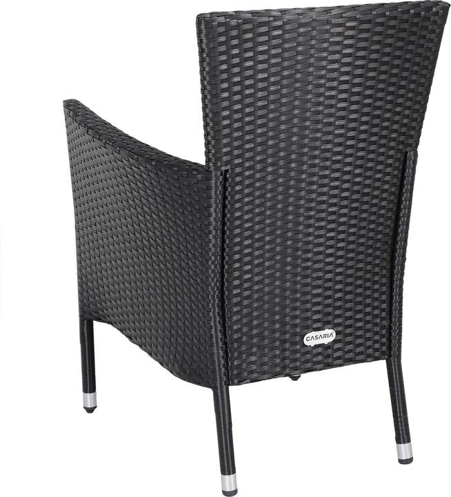 Actual product image Casaria Poly Rattan Garden Chairs