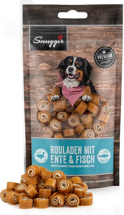 Produktbild Snuggis Hundeleckerli Rouladen mit Ente & Fisch (1 Stk., 100 g)