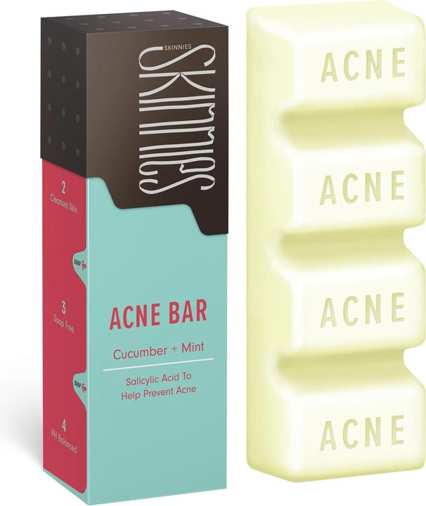 Immagine prodotto Skinnies Acne Bar Cucumber and Mint (Sapone, 100 ml)