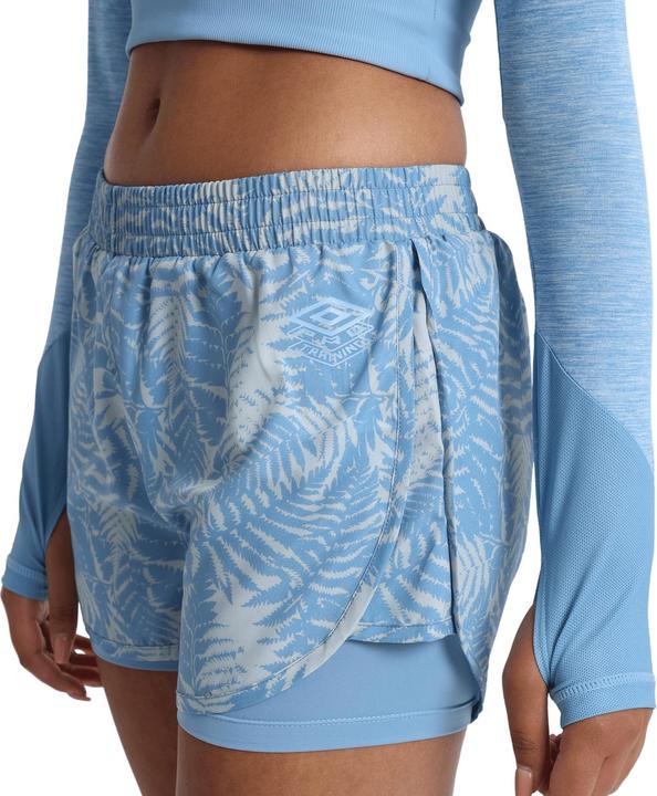 Actual product image Umbro Womens/Ladies Pro Training Printed Hybrid Shorts (38 D)