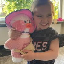 Immagine prodotto Magni Cappello rosa di peluche Lala duck 30 cm (13 cm)