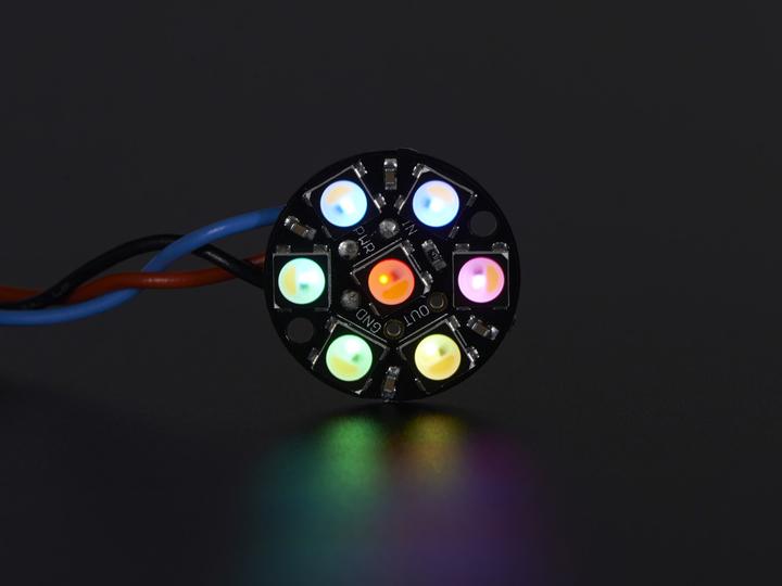 Actual product image Adafruit NeoPixel Jewel Warm White 3000K