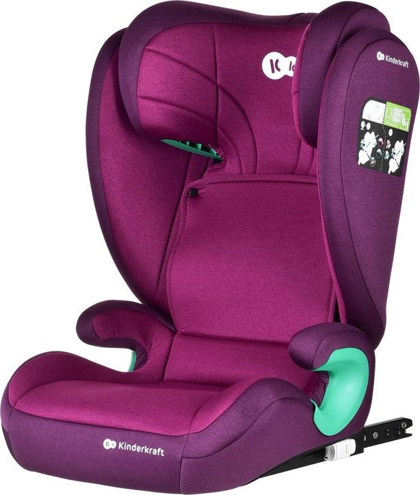 Actual product image KinderKraft Junior Fix 2 I-Size Cherry Pearl (Child seat, ECE R129/i-Size Standard)