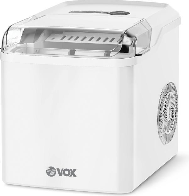 Vox Fabbricatore di cubetti di ghiaccio EM-1000 (12 kg/24h, 1,8 L, bianco).