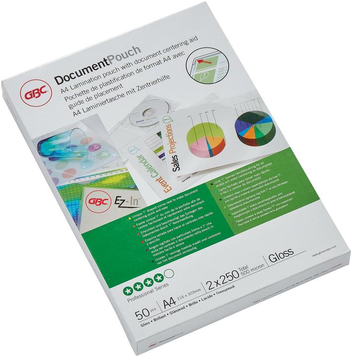 Actual product image GBC DOCUMENT POUCH - hot-laminating film pouches (A4, 50 Piece, 250 µm)