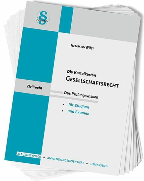 Produktbild Karteikarten Gesellschaftsrecht (111 x)