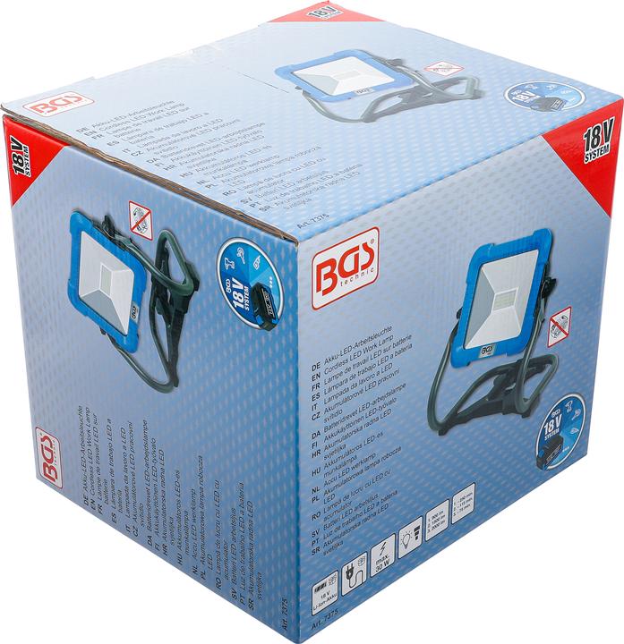 Image du produit BGS Lampe de travail LED sur batterie | repliable | 18 V | sans batterie (2000 lm)