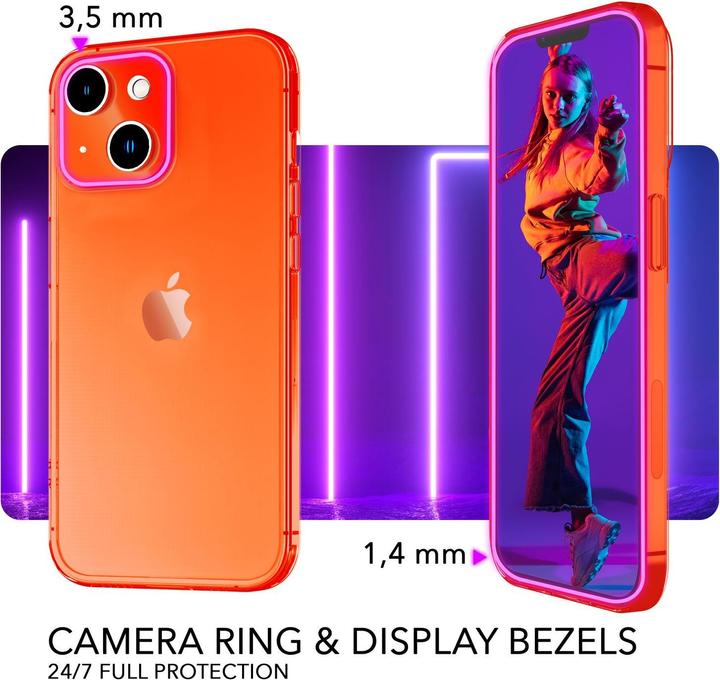 Immagine prodotto Nalia Copertura in silicone trasparente al neon (Apple iPhone 14 Plus)