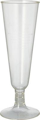 Immagine prodotto Papstar Bicchiere da spumante "puro", in PLA, 0,1 l, cristallino (6 x)