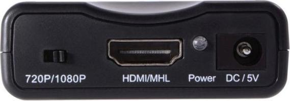 Produktbild Hapena Scart zu HDMI 2451010002 Konverter,720/1080p,USB-powered