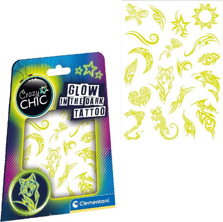Produktbild Clementoni Crazy Chic - Urban Tattoos leuchten im Dunkeln