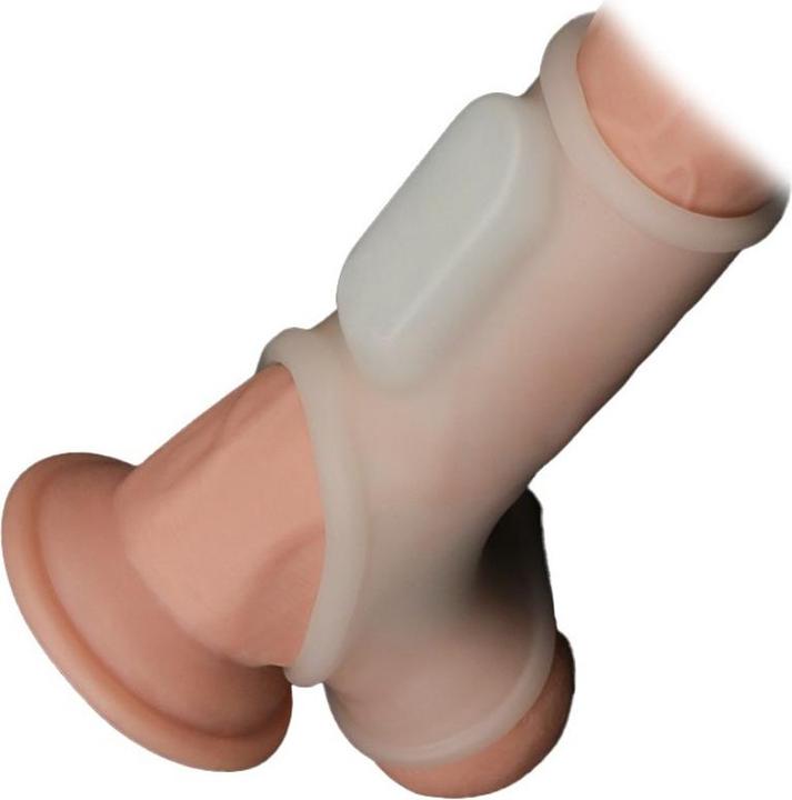 Produktbild Lovetoy Silk Knights Ring - Vibrierende Penishülle - Weiss