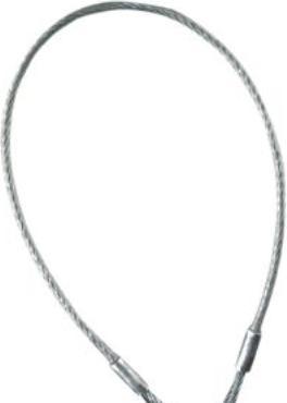Otto Schachner FallSafe monteringsstrop 1m - Ø8mm stålslynge inkl. karabinkrog FS802