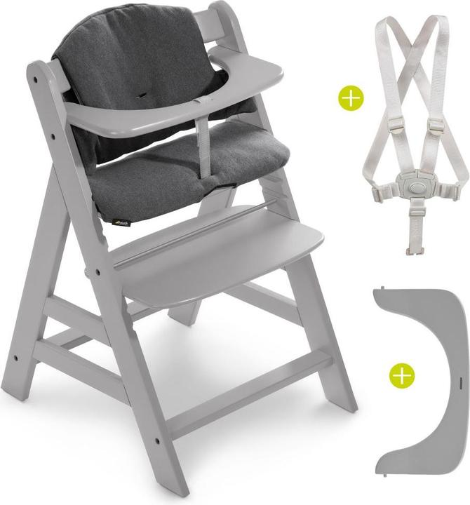 Produktbild Hauck Hochstühle Hochstuhl Alpha Plus Grey - im Sparset inkl. (Hochstuhl)