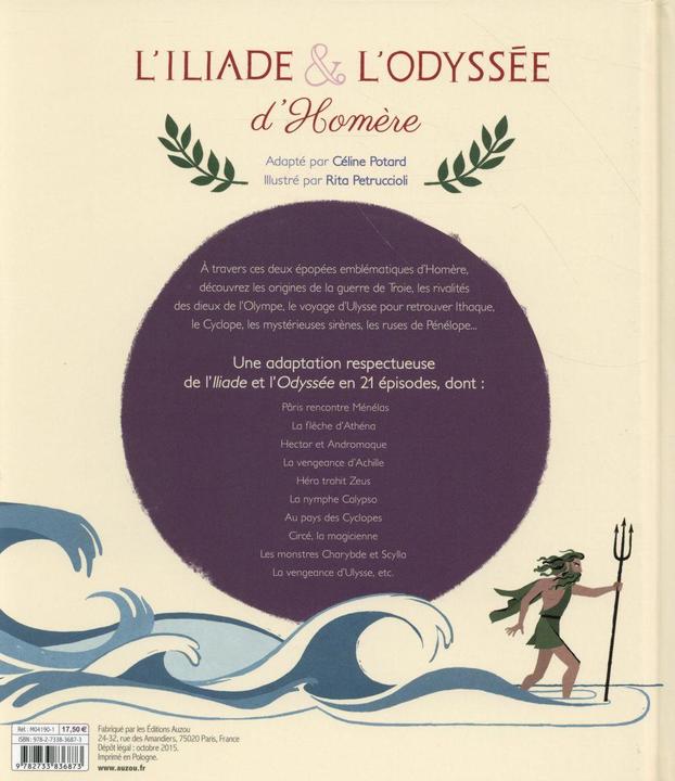 Produktbild Auzou France L'Iliade et l'Odyssée d'Homère (Französisch, Potard Céline, Petruccioli Rita, 2015)
