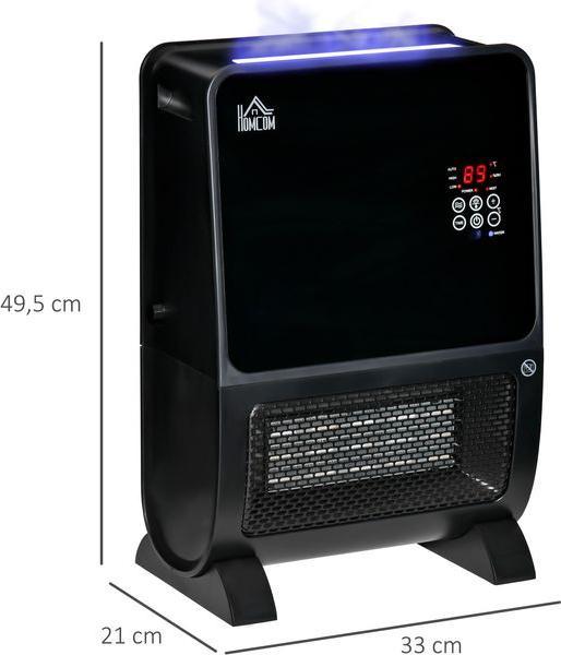 Image du produit Swisshandel24 Radiateur soufflant 2 en 1 Chauffage électrique avec télécommande Humidificateur d'air Céramique (2000 W)