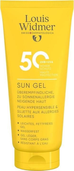Actual product image Widmer Louis Sun Gel LSF50 parfumiert 100 ml (Suntan cream, SPF 50, 100 ml)