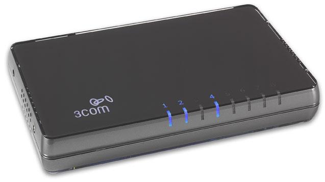 Actual product image 3Com Switch 8, 8 port Fast Ethernet Switch 10/100 (8 ports)