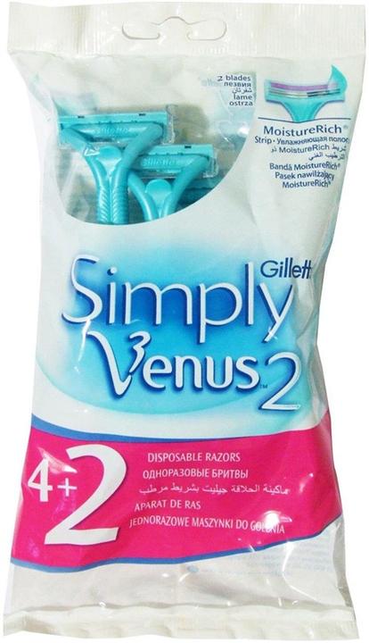 Dior RAZORS VENUS SIMPLY2 4+2UNITS