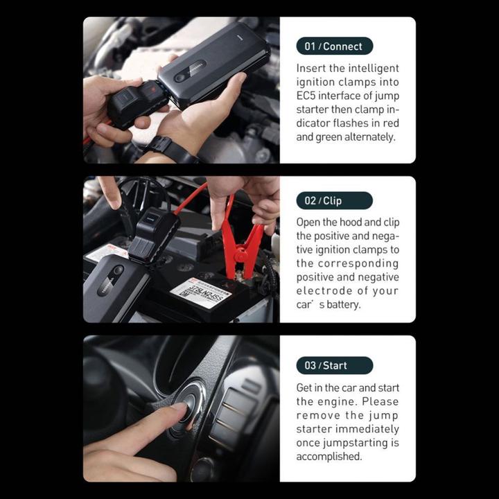 Immagine prodotto Baseus Avviatore di emergenza per auto Super Energy (10000 mAh, 12 W, 37 Wh)