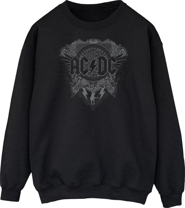 AC/DC Schwarzes Sweatshirt aus Eisbaumwolle
