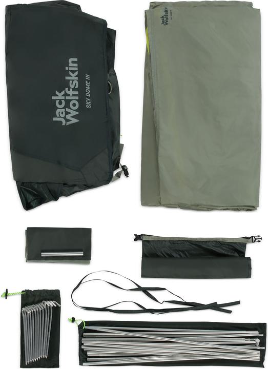 Produktbild Jack Wolfskin Sky Dome III (Kuppelzelt, 3.47 kg, 3 Personen)