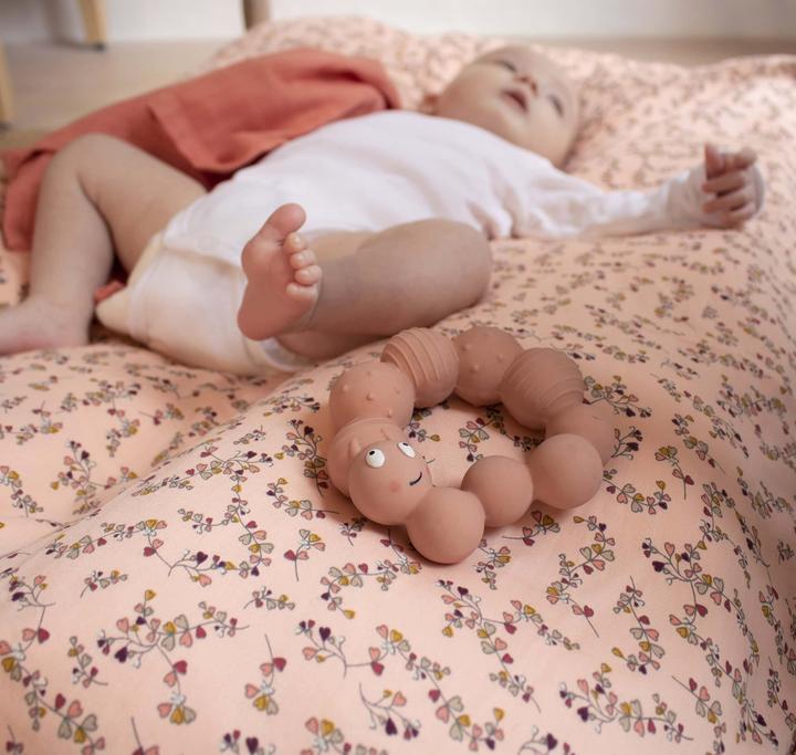 Produktbild Filibabba Beissring - Lily die Larve Peach