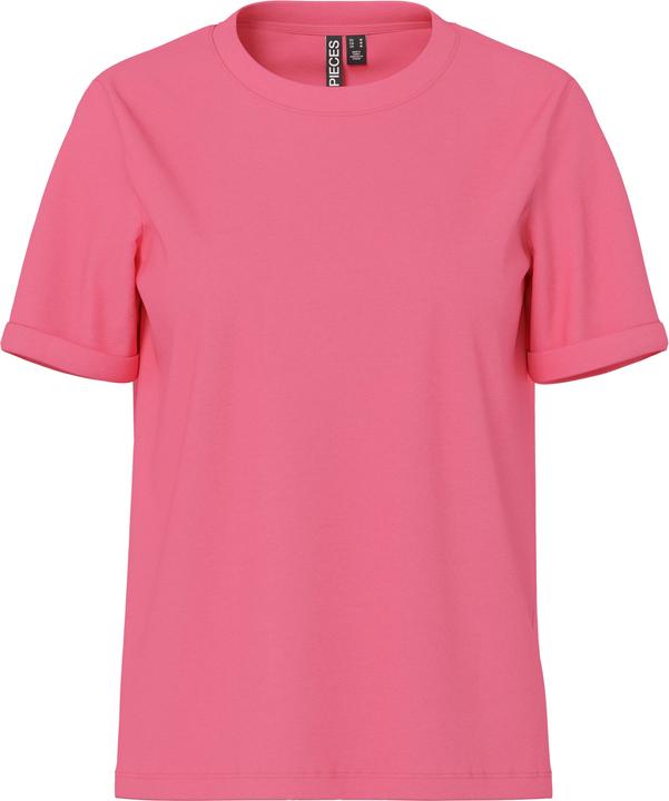 Pieces Pcria Ss Fold Up Solid Tee Noos Bc